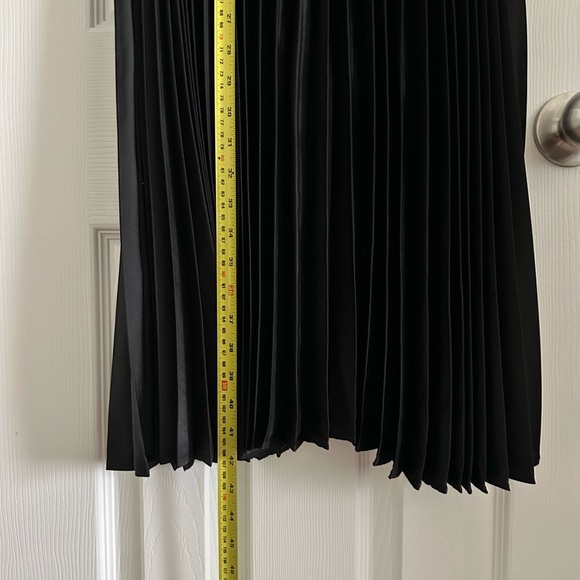 New Rachel Zoe Women's Black Pleated Maxi Dress, Stretch, Size Medium - Picture 8 of 9
